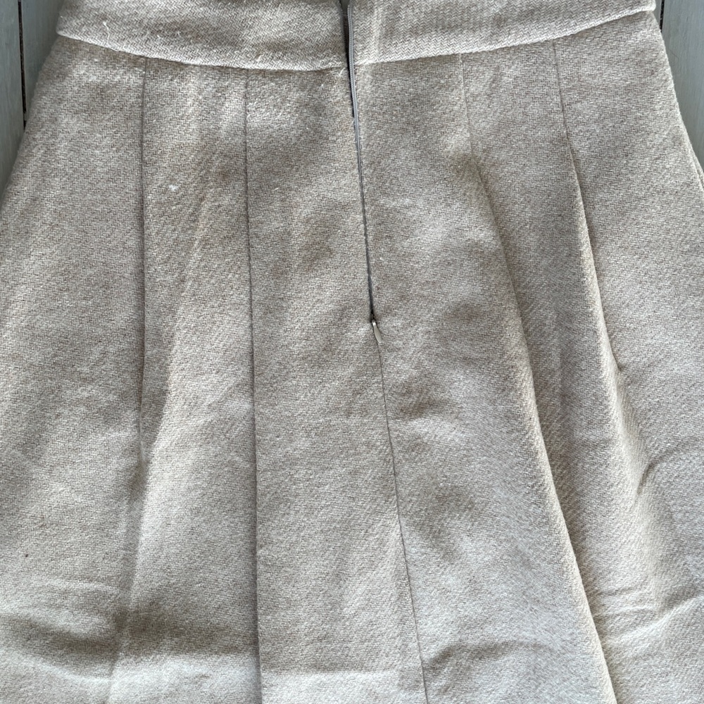 Cream A-Line Skirt for Casual and Work - Picture 6 of 8
